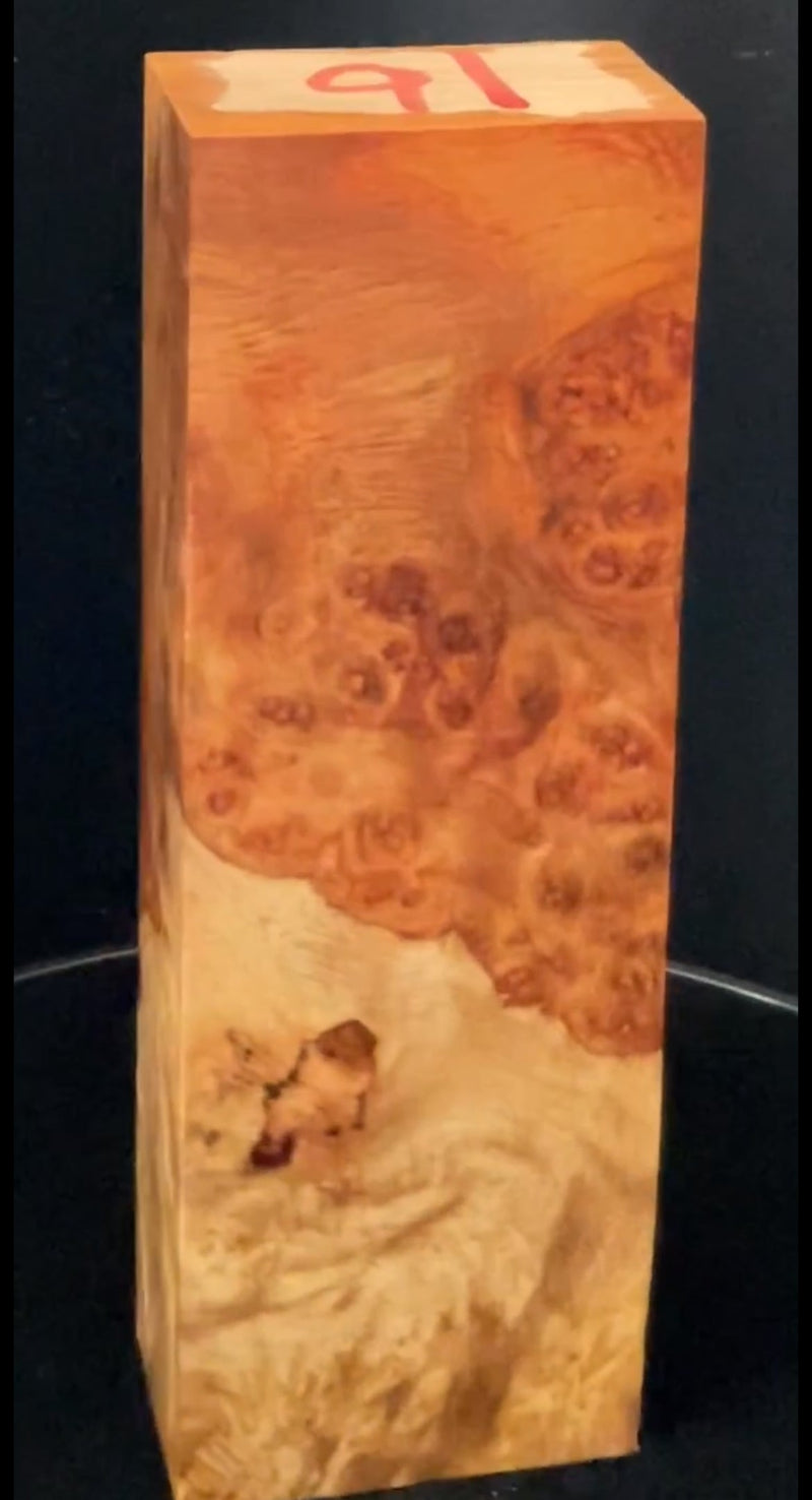 Stabilized Amboyna Burl