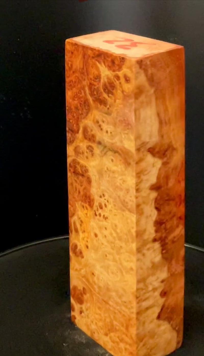 Stabilized Amboyna Burl