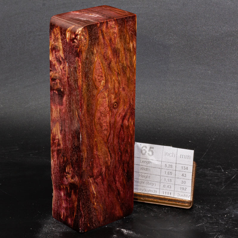 RED KARELIAN BIRCH by Oleg (Knife-Wood)