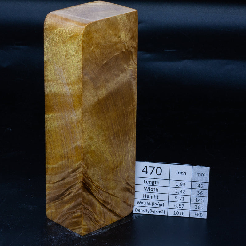 QUILTED Maple and Ash by Oleg (Knife-Wood)