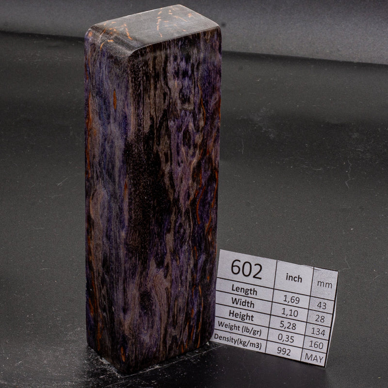 PURPLE AND PINK KARELIAN BIRCH by Oleg (Knife-Wood)