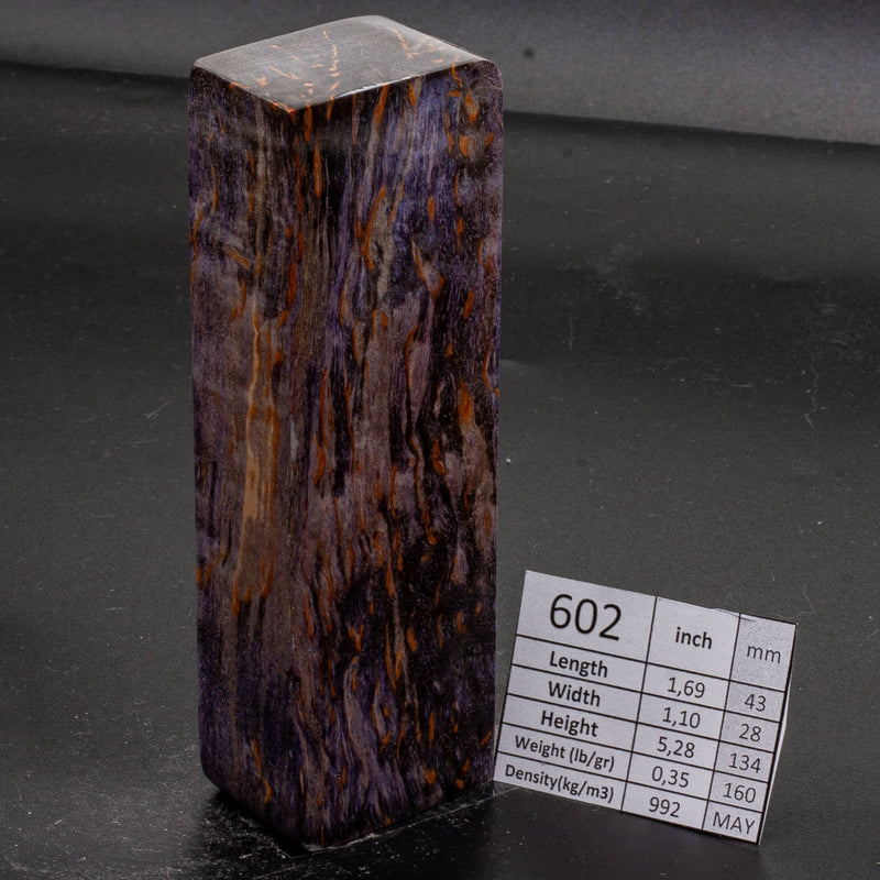 PURPLE AND PINK KARELIAN BIRCH by Oleg (Knife-Wood)