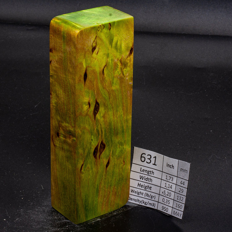 BRIGHT COLORS KARELIAN BIRCH by Oleg (Knife-Wood)