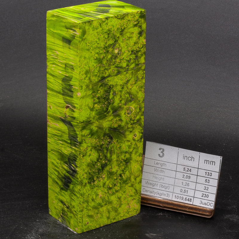 GREEN MAPLE BURLS by Oleg (Knife-Wood)