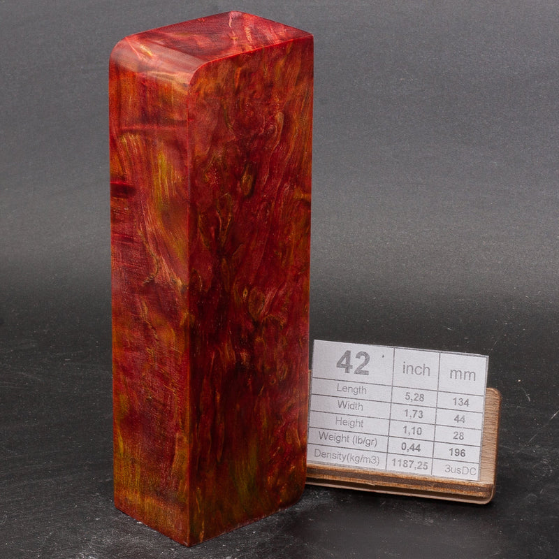 RED KARELIAN BIRCH by Oleg (Knife-Wood)