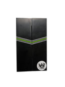 SHARKY Black Paper Micarta with a Silver Carbon Fiber and G10 Spacer Scales