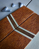 SHARKY Crosscut Micarta with a Vintage Paper Micarta Spacer Scales