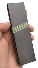 SHARKY Black Paper Micarta with a Silver Carbon Fiber and G10 Spacer Scales