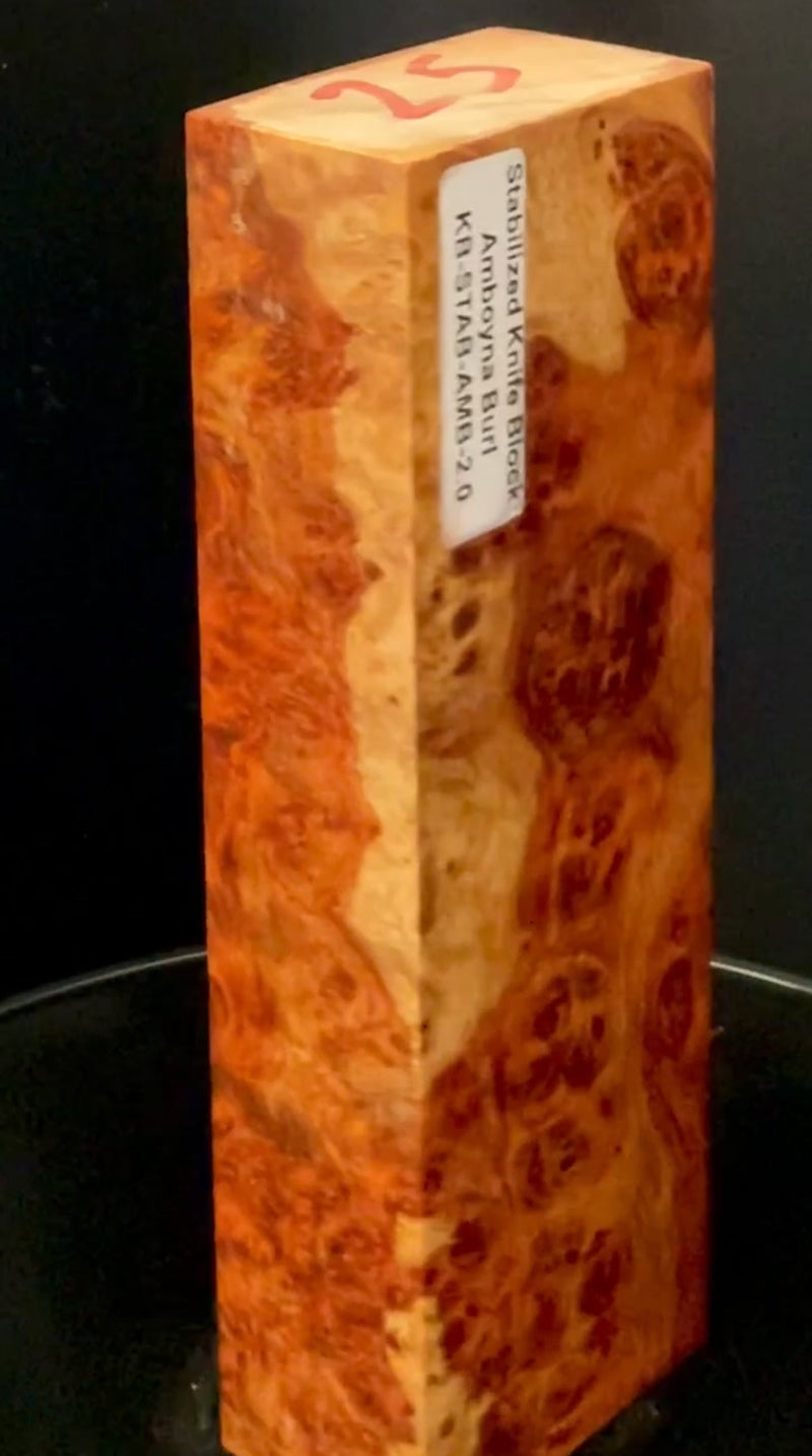 ON SALE - Stabilized Amboyna Burl