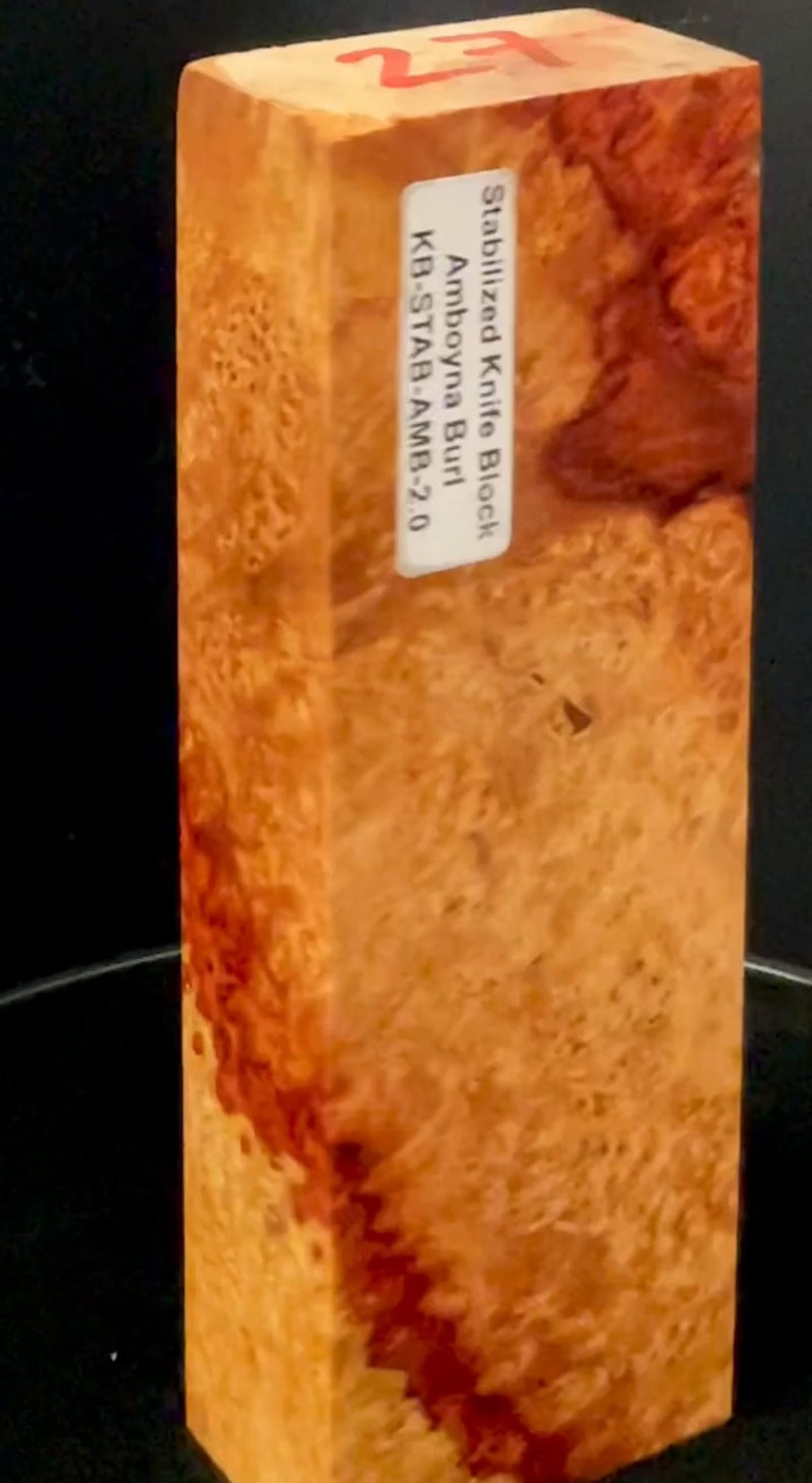 Stabilized Amboyna Burl