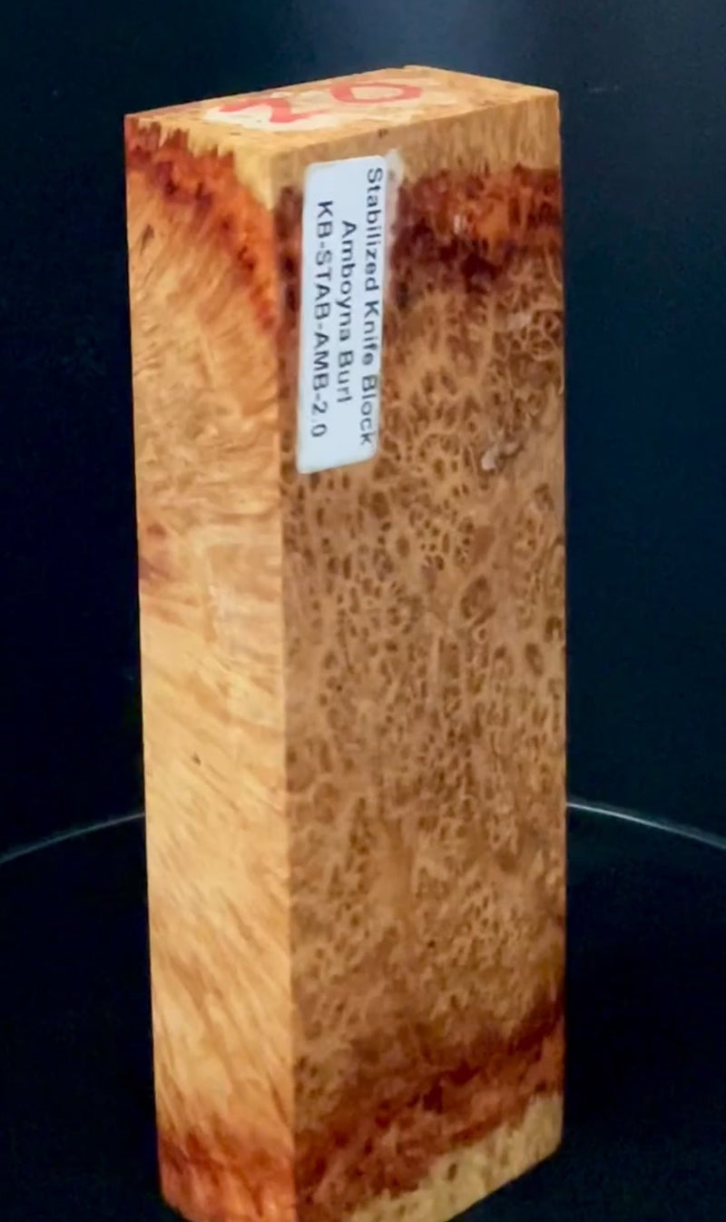 Stabilized Amboyna Burl