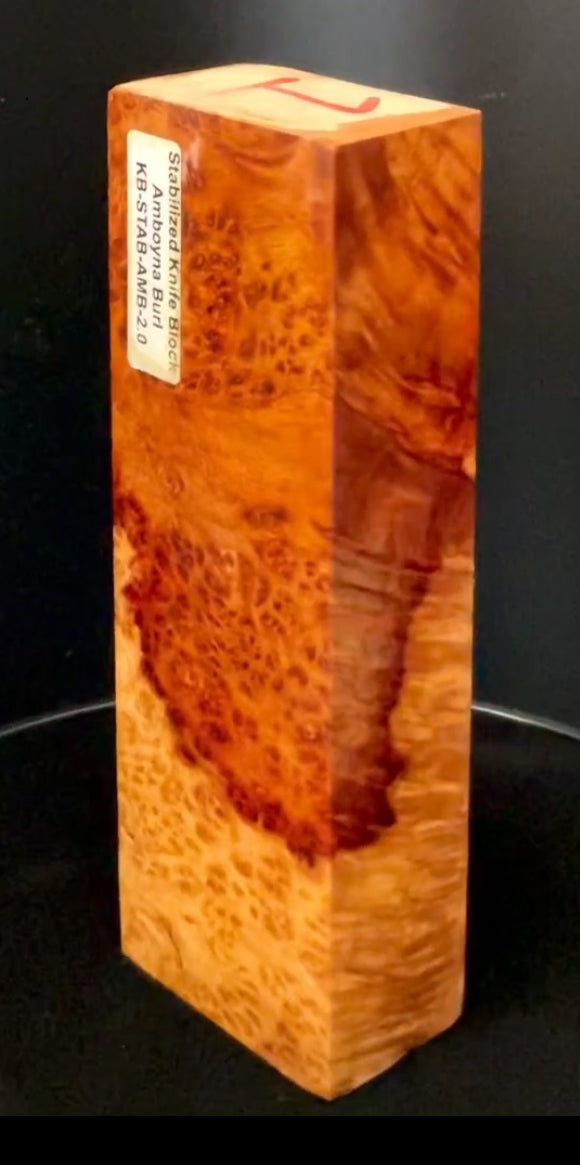 Stabilized Amboyna Burl