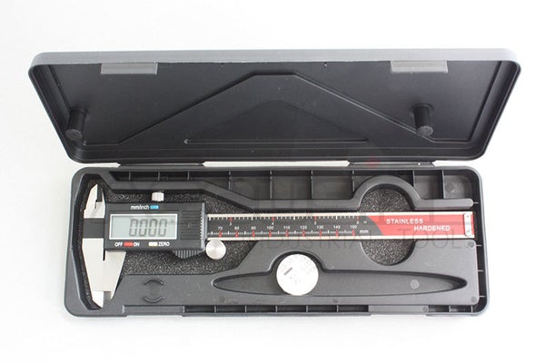 3 Key Electronic Digital Caliper with Extra Large LCD 6"