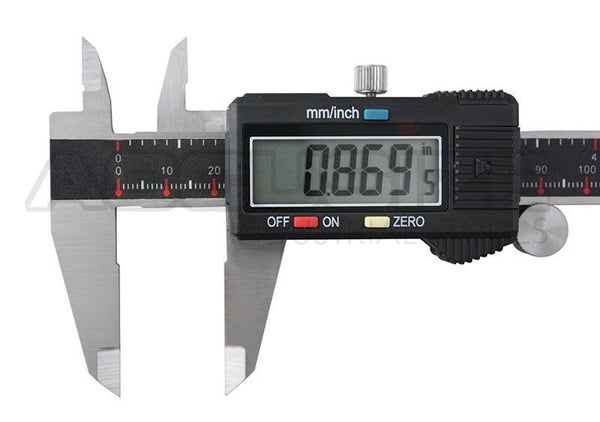 3 Key Electronic Digital Caliper with Extra Large LCD 6"