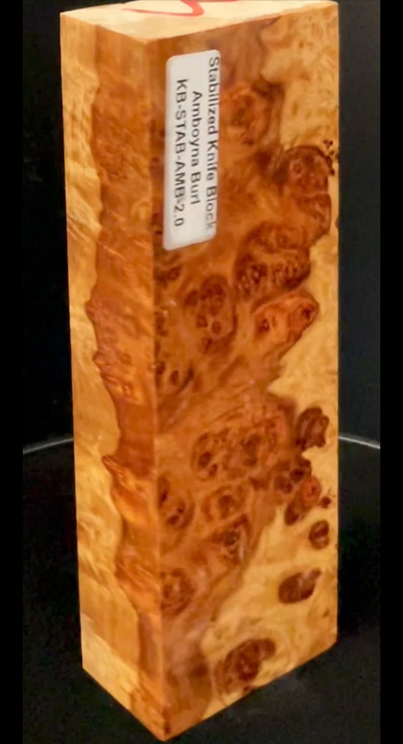 Stabilized Amboyna Burl