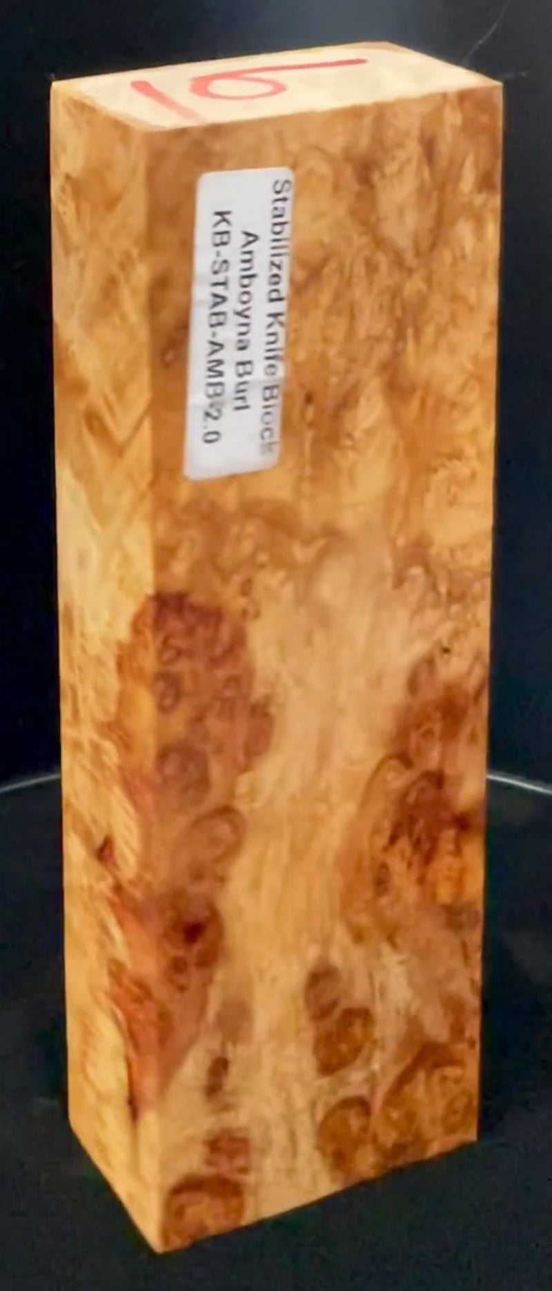 Stabilized Amboyna Burl