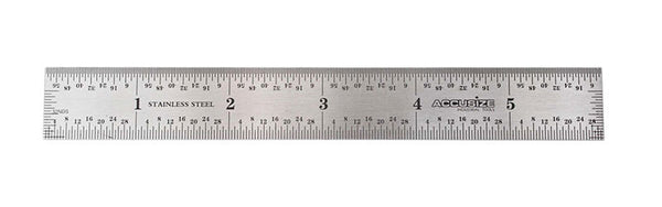 Rigid Steel Rules 4R, 6" x 3/4" width, 0.032" thickness