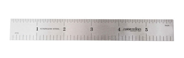 MKS LOGO Rigid Steel Rules 4R, 6" x 3/4" width, 0.032" thickness