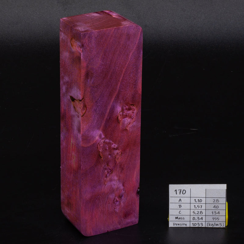 PURPLE AND PINK KARELIAN BIRCH by Oleg (Knife-Wood)