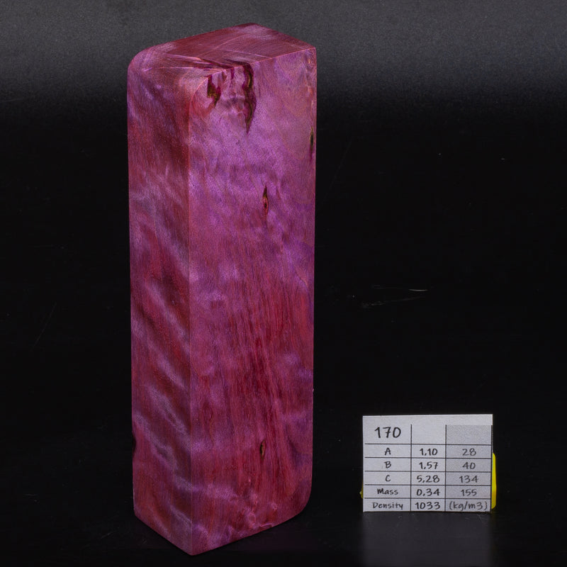 PURPLE AND PINK KARELIAN BIRCH by Oleg (Knife-Wood)