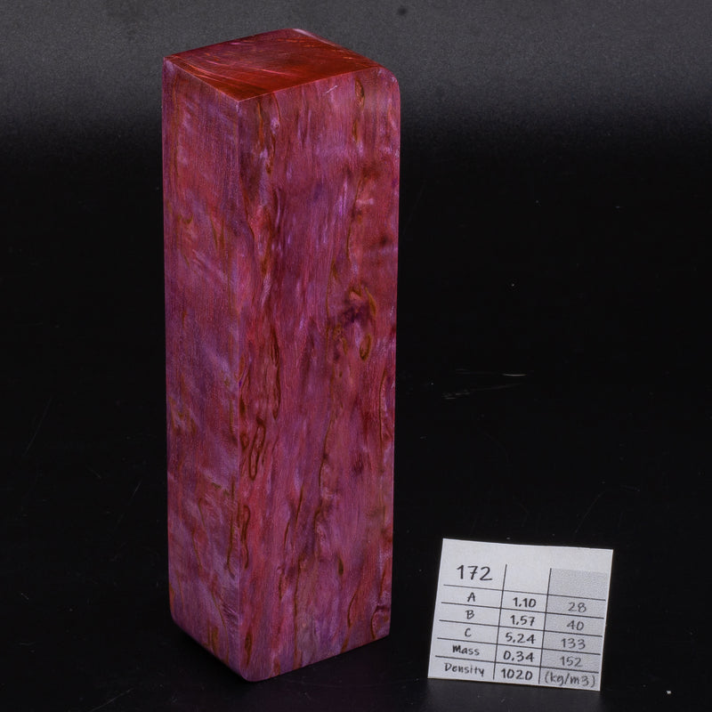 PURPLE AND PINK KARELIAN BIRCH by Oleg (Knife-Wood)