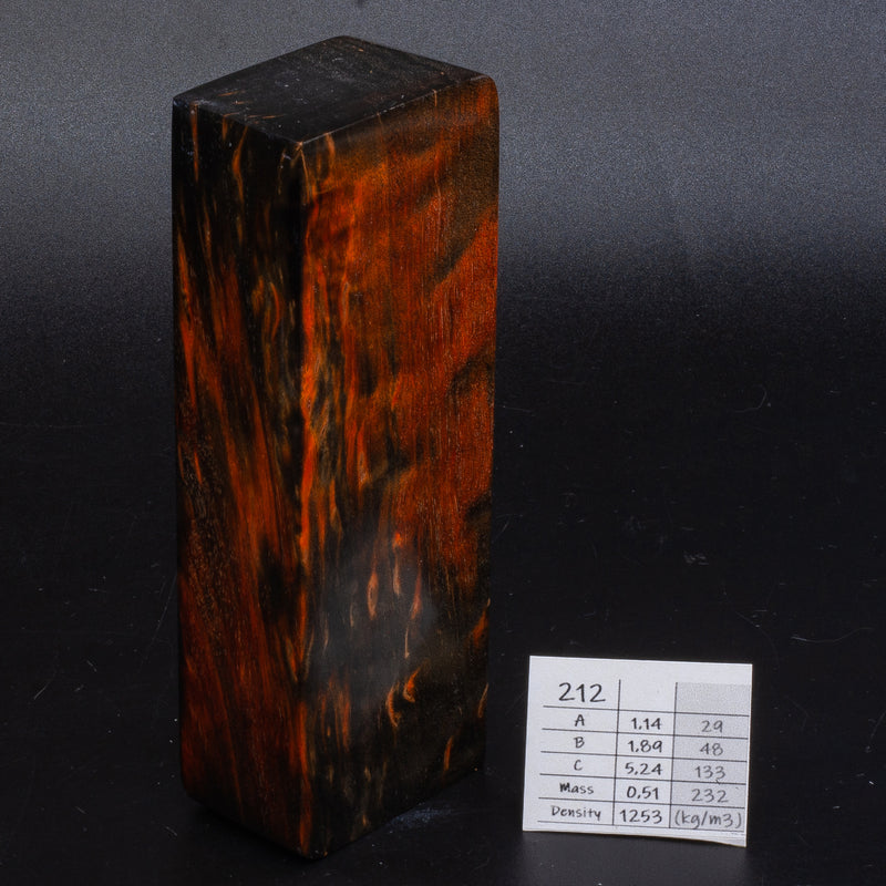 ORANGE KARELIAN BIRCH by Oleg (Knife-Wood)