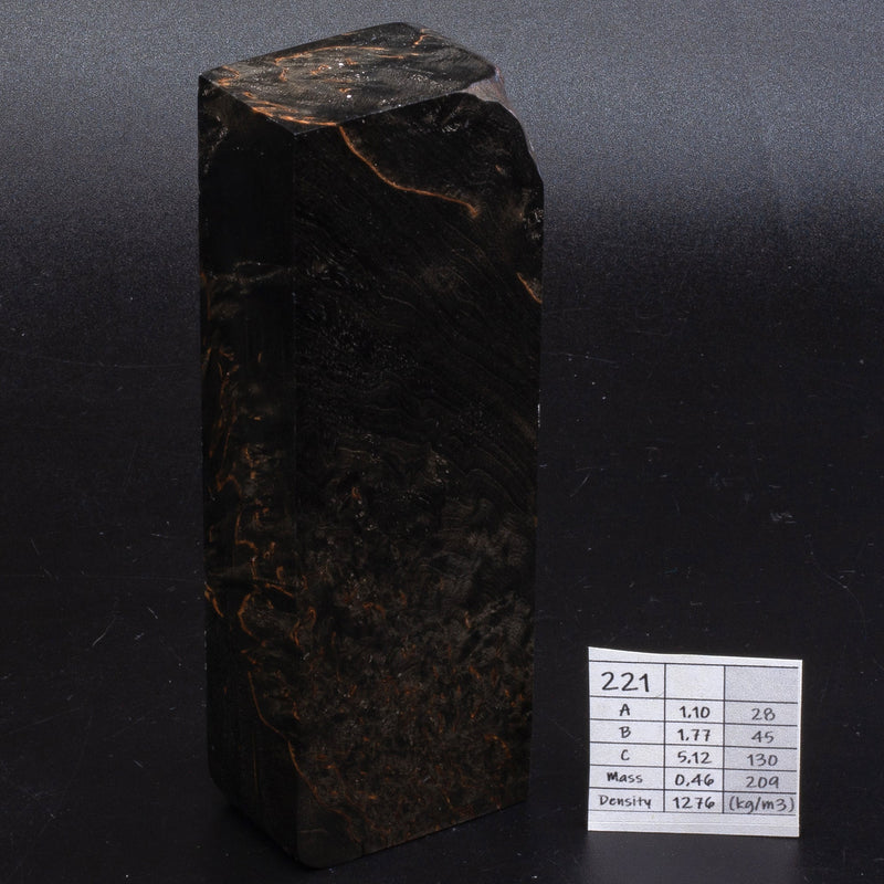 BLACK KARELIAN BIRCH by Oleg (Knife-Wood)