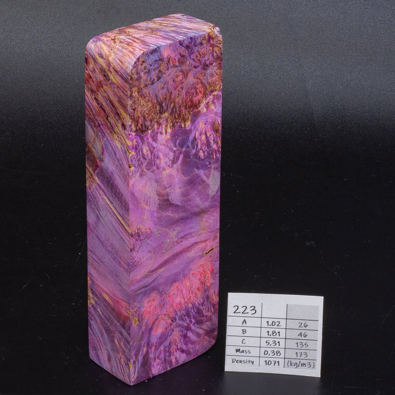 PURPLE-PINK MAPLE BURLS by Oleg (Knife-Wood)