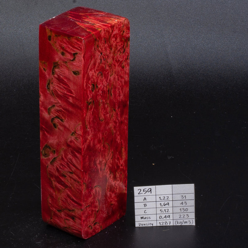 RED KARELIAN BIRCH by Oleg (Knife-Wood)