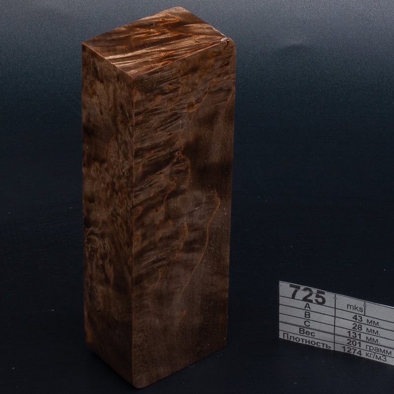 BROWN & NATURAL KARELIAN BIRCH by Oleg (Knife-Wood)