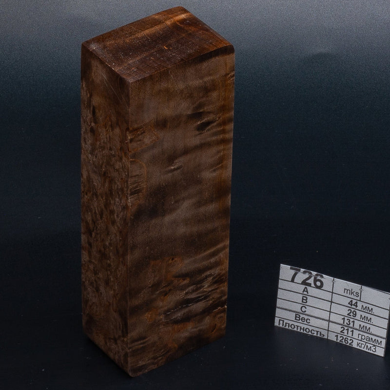 BROWN & NATURAL KARELIAN BIRCH by Oleg (Knife-Wood)