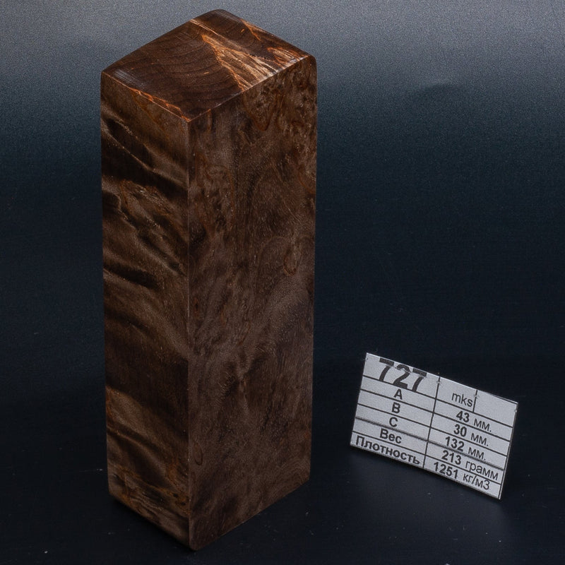 BROWN & NATURAL KARELIAN BIRCH by Oleg (Knife-Wood)