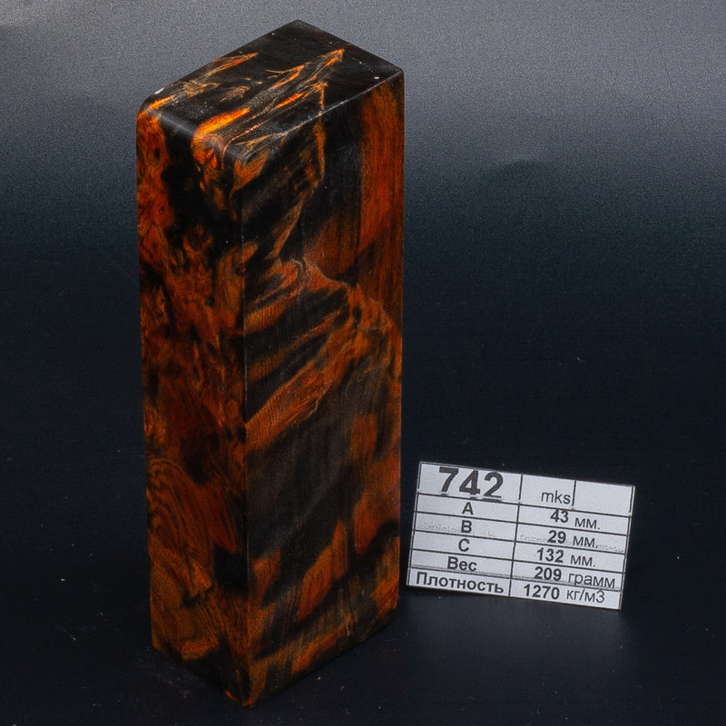 MULTI COLOR KARELIAN BIRCH by Oleg (Knife-Wood)