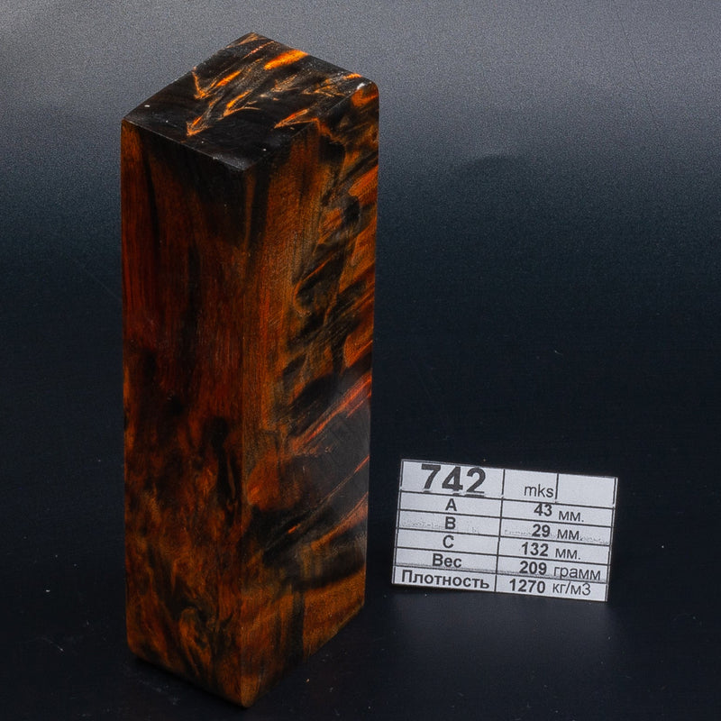 MULTI COLOR KARELIAN BIRCH by Oleg (Knife-Wood)