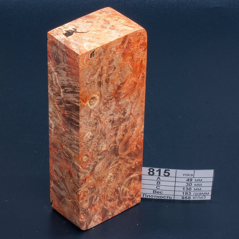 ORANGE MAPLE BURLS by Oleg (Knife-Wood)