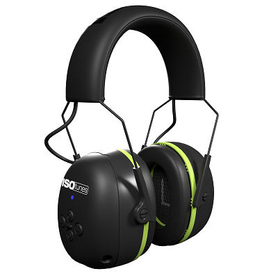 AIR DEFENDER Bluetooth Earmuff - Black/Safety Green