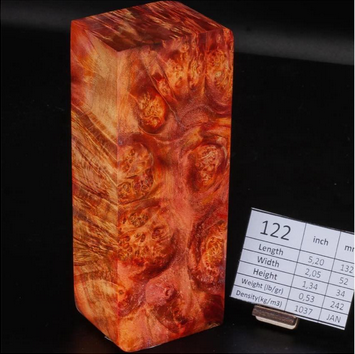 RED MAPLE BURLS by Oleg (Knife-Wood)