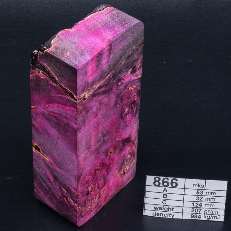 PURPLE-PINK MAPLE BURLS by Oleg (Knife-Wood) Violet MAPLE BURLS 866