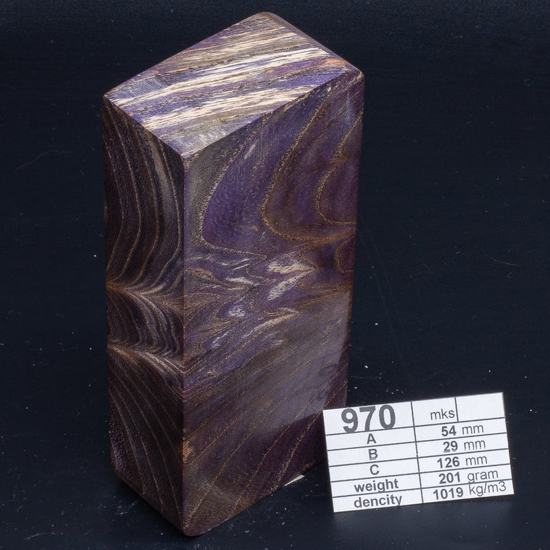 POPLAR, Pear and Plum Wood by Oleg (Knife-Wood) PEAR Violet 970