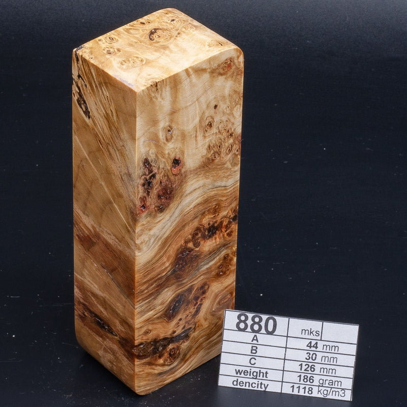 POPLAR, Pear and Plum Wood by Oleg (Knife-Wood) POPLAR Natural 880