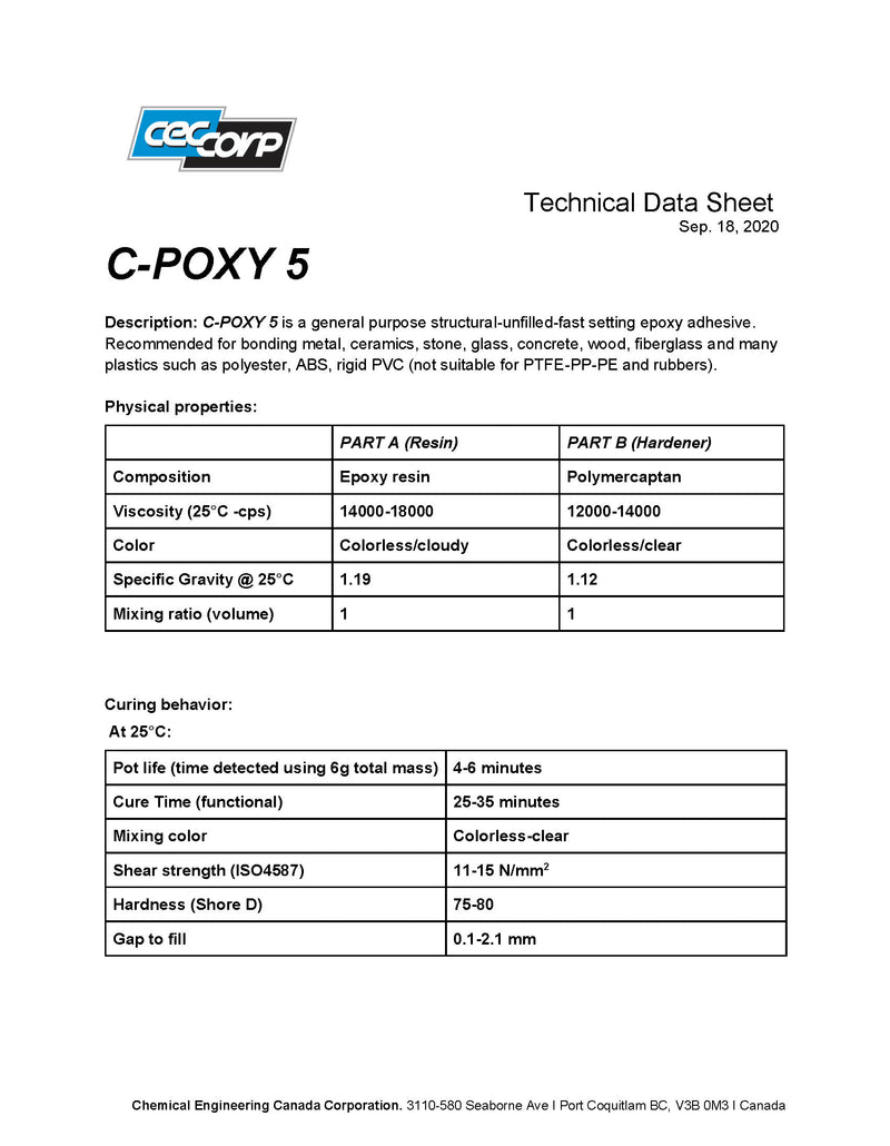 CEC C-POXY 5