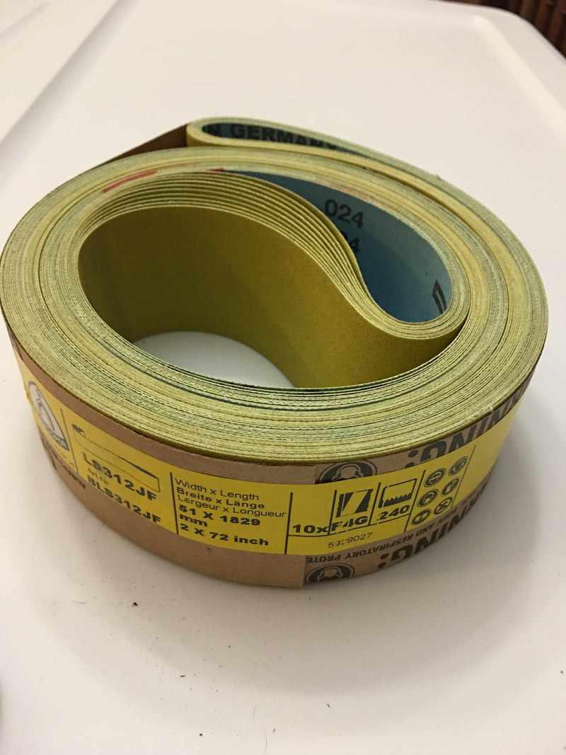 Klingspor LS312 JF  (J Flex) 2 x 72" Belts